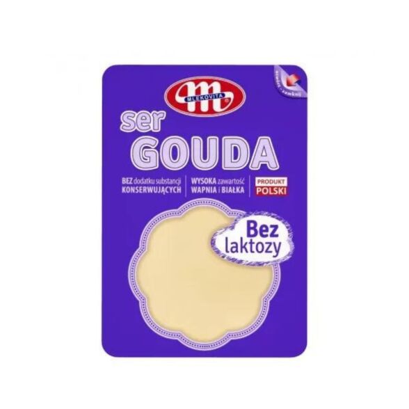 Ser gouda w plastrach bez laktozy mlekovita 150g