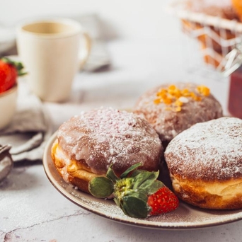 Pączki z marmoladą (4 szt.)