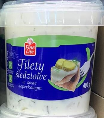 Filety śledziowe w sosie koperkowym Fine Life 400g 3 op.