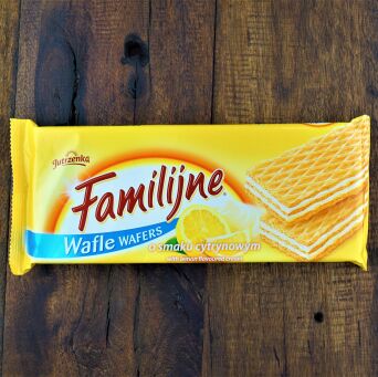 Familijne Wafle o smaku cytrynowym 180g