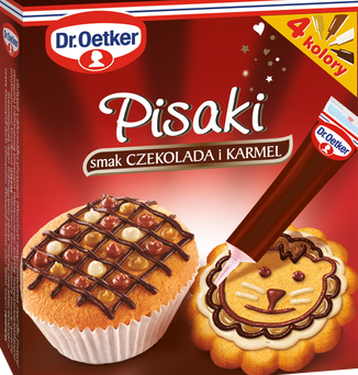 Pisaki o smaku czekolady i karmelu Dr Oetker 76g 3 szt.