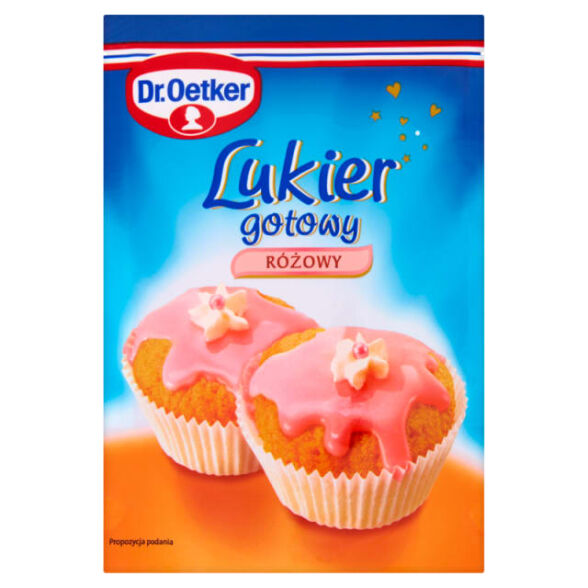 Lukier gotowy różowy Dr Oetker 100g