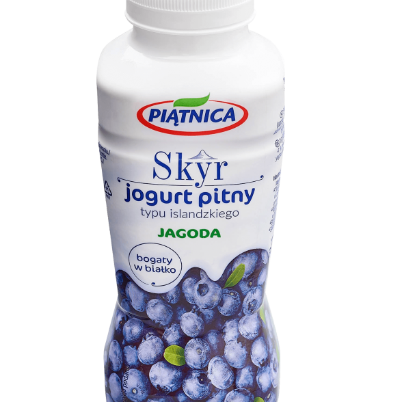 Jogurt pitny skyr typu islandskiego jagodowy Piątnica 330ml