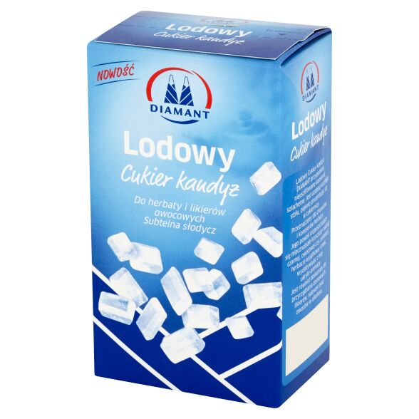 Cukier lodowy kandyzowany biały Diamant 250g