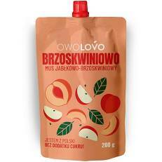 Mus owocowy Premium OWOLOVO Jabłkowo-brzoskwiniowy 200g 3 szt.