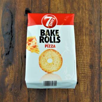 Bake Rolls Chrupki chlebowe o smaku pizzy 7 Days 150g