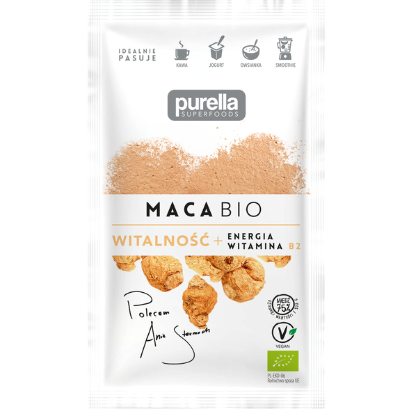 Sproszkowane nasiona maca Bio Purella 21g