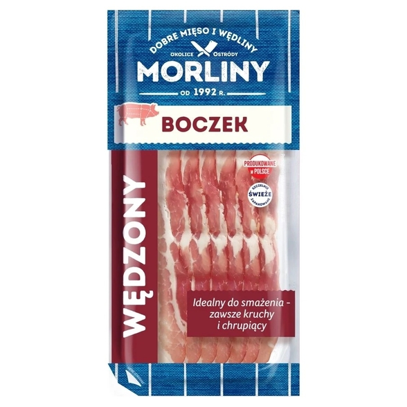 Boczek wędzony w plastrach Morliny 150g