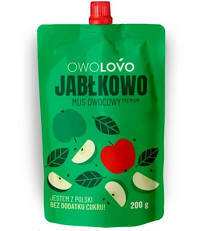 Mus owocowy Premium OWOLOVO Jabłkowy 200g 3 szt.