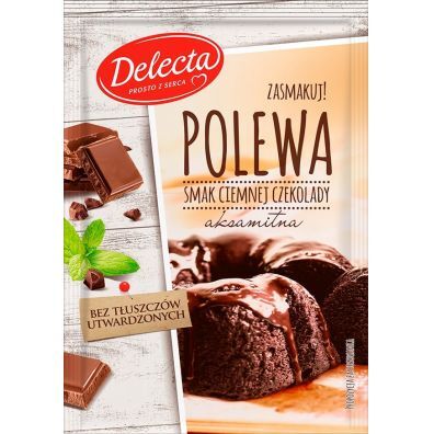 Polewa o smaku ciemnej czekolady Delecta 100g 3 szt.