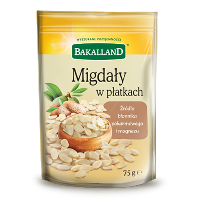 Migdały w płatkach Bakalland 75g