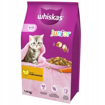 Whiskas junior sucha karma dla kociąt z kurczakiem 14kg