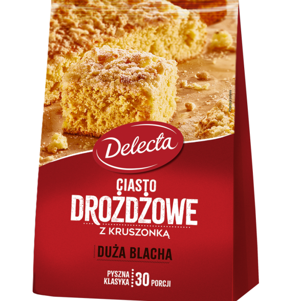 Ciasto drożdżowe z kruszonką Delecta 600g