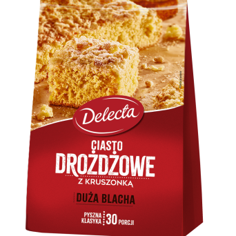 Ciasto drożdżowe z kruszonką Delecta 600g