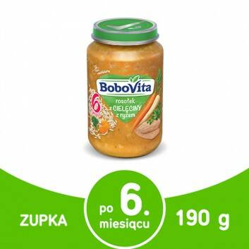 Rosołek z cielęciny z ryżem po 6 miesiącu BoboVita 190g