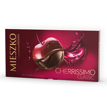 Cherrissimo wiśnie z likierem w czekoladzie Mieszko 142g 3 szt.