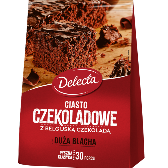 Ciasto czekoladowe z belgijską czekoladą Delecta 670g 3 szt. 