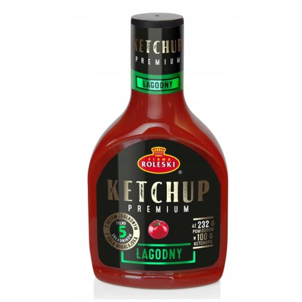 Ketchup premium łagodny Roleski 465g