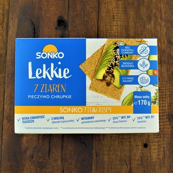 Pieczywo chrupkie lekkie 7 ziaren Sonko 170g