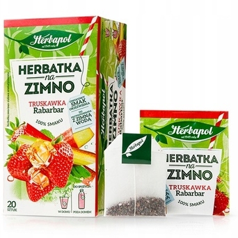 Herbatka na zimno truskawka rabarbar Herbapol 36g (20x1,8g)