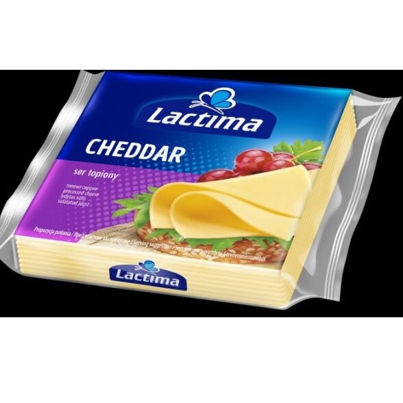 Ser topiony cheddar w plastrach Lactima 130g