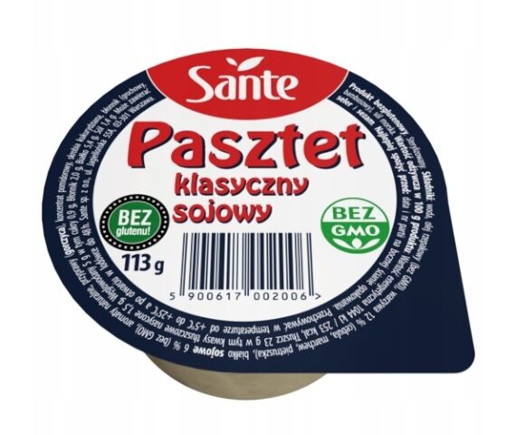 Pasztet klasyczny sojowy Sante 113g 3 szt.