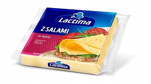 Ser topiony salami w plastrach Lactima 130g