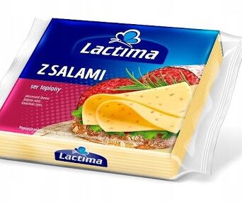 Ser topiony salami w plastrach Lactima 130g