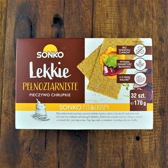 Pieczywo chrupkie lekkie pełnoziarniste Sonko 170g (32szt.)