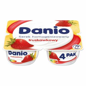 Danio truskawkowe 4-pak Danone 4x130g 3 szt.