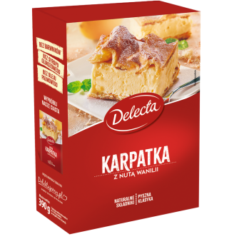 Karpatka z nutą wanilii Delecta 390g 3 szt.