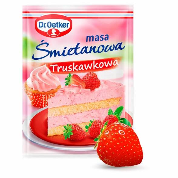 Masa śmietanowa malinowa Dr Oetker 86g