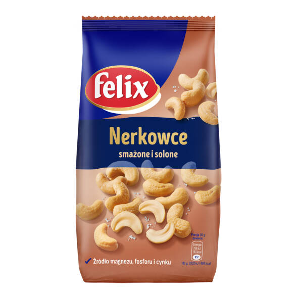 Orzechy nerkowca smażone i solone Felix 240g 3 szt.