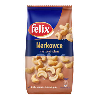 Orzechy nerkowca smażone i solone Felix 240g 3 szt.