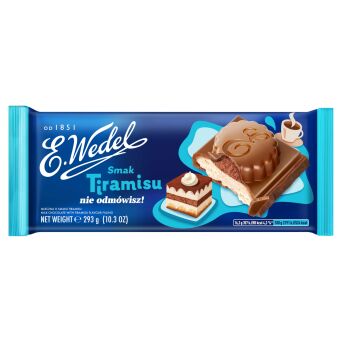 Czekolada mleczna o smaku tiramisu E.Wedel 287g