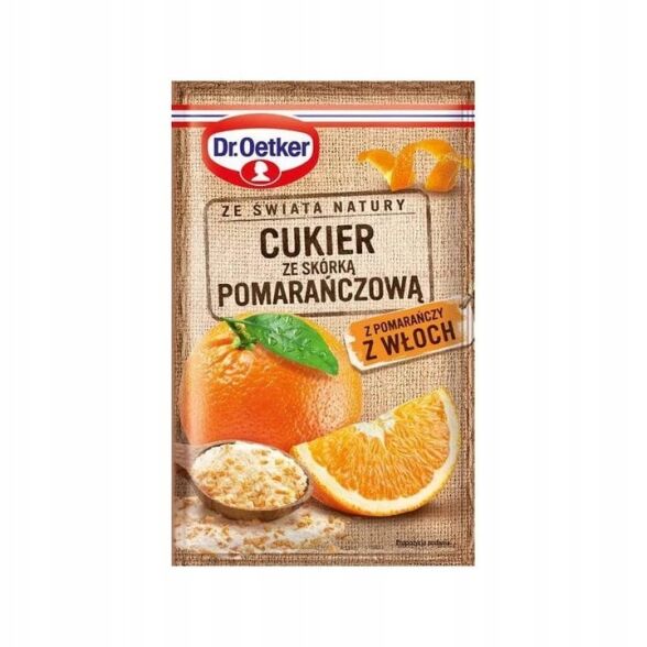 Cukier ze skórką pomarańczową EKO z Włoch Dr Oetker 15g