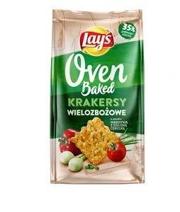 Krakersy Lay's oven baked warzywa z zieloną cebulką 80g 3 szt.