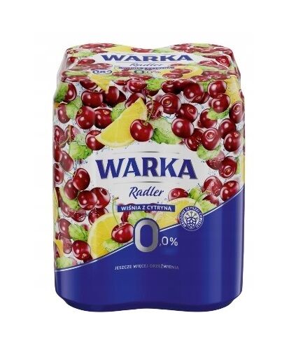 Warka radler wiśnia i cytryna 500ml (4-pak)