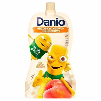 Danio serek brzoskwiniowo-gruszkowy saszetka Danone 120g