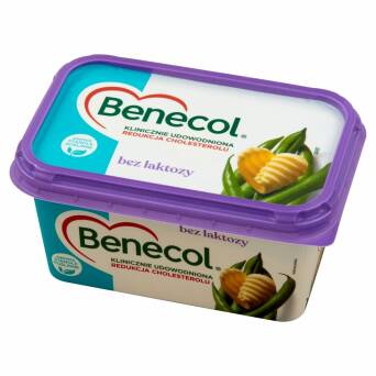 Benecol margaryna roślinna o smaku masła bez laktozy 400g 3 szt.