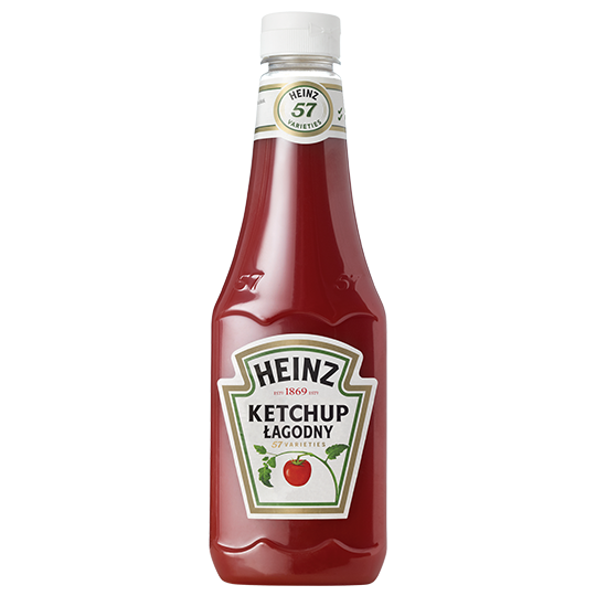 Ketchup łagodny Heinz 570g 3 szt.