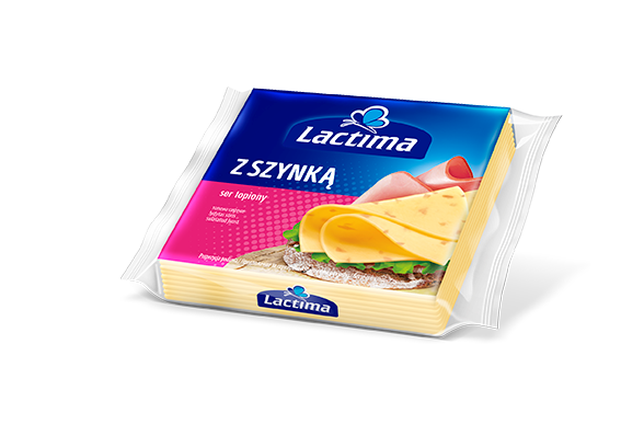 Ser topiony z szynką w plastrach Lactima 130g 3 szt.