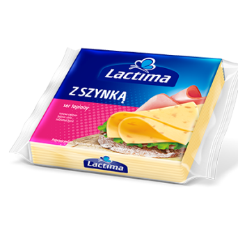 Ser topiony z szynką w plastrach Lactima 130g 3 szt.