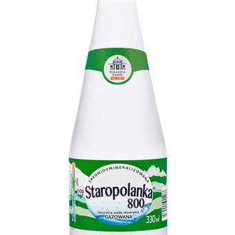 Staropolanka 800 w szkłe woda gazowana 330ml