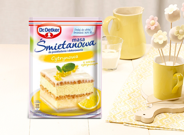 Masa śmietanowa cytrynowa Dr Oetker 70g