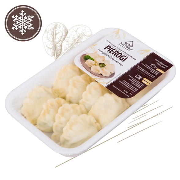 Pierogi ze szpinakiem i serem Bacówka 400g