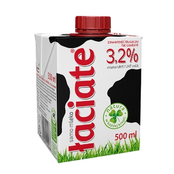 Mleko UHT łaciate 3,2% Mlekpol 500ml