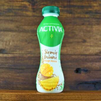 Danone Activia Siemię lniane mango-ananas jogurt 280g 3 szt.