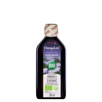 Olej lniany tłoczony na zimno bio omegalen Biooil 250ml