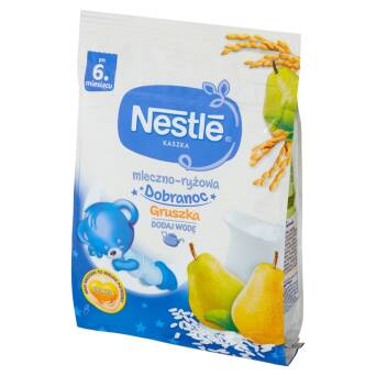 Kaszka mleczno-ryżowa Dobranoc gruszka po 6 miesiącu Nestle 230g 3 szt.